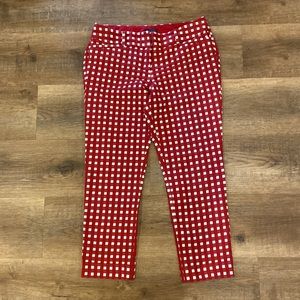 The Limited Gingham Capri pant